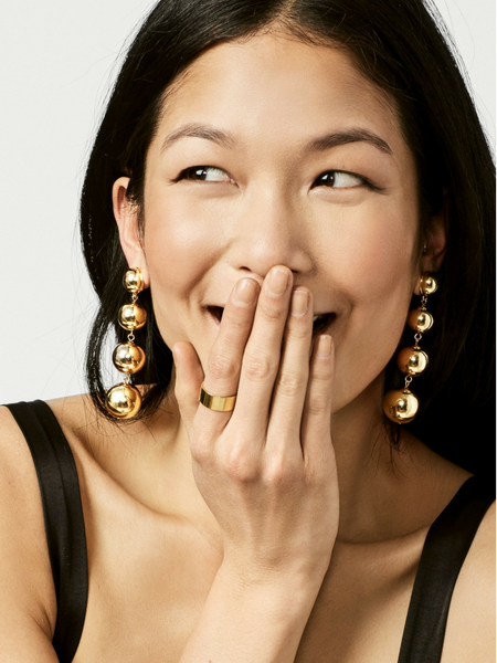 Mya Drop Gold Earrings