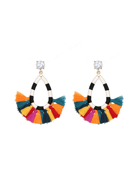 Vivian Tassel Multi Earrings