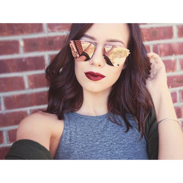 NICOLE ROSE GOLD SUNGLASSES