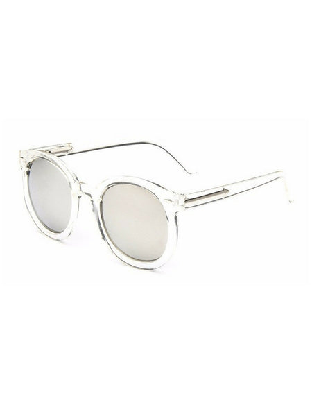 VINTAGE GABRIEL SILVER/CLEAR SUNGLASSES
