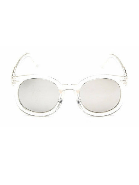 VINTAGE GABRIEL SILVER/CLEAR SUNGLASSES