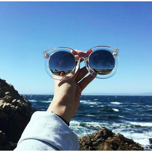 VINTAGE GABRIEL SILVER/CLEAR SUNGLASSES