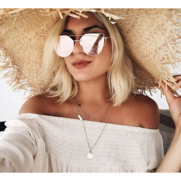 VALENTINO ROSE GOLD SUNGLASSES