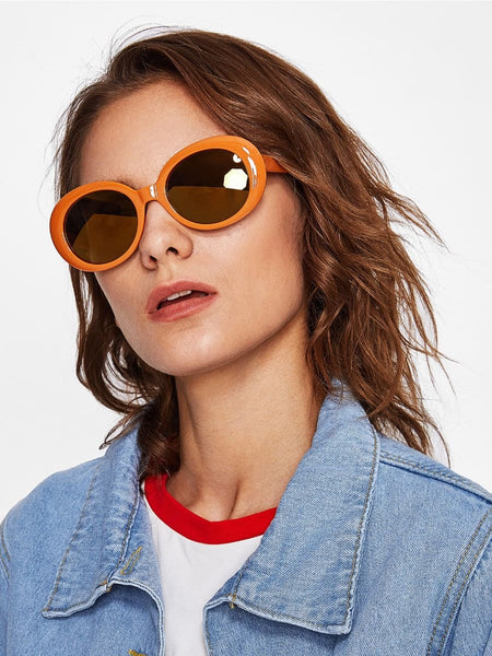 HEPBURN RUSTY ORANGE SUNGLASSES