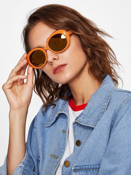 HEPBURN RUSTY ORANGE SUNGLASSES