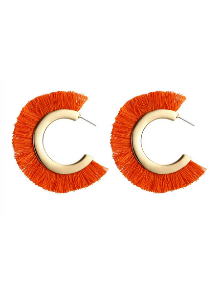 Arch Earrings Orange