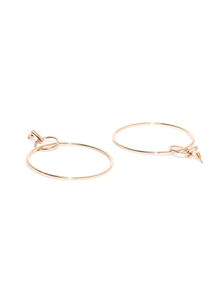 Double Hoop Gold Earrings