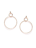 Double Hoop Gold Earrings