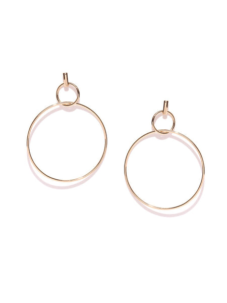 Double Hoop Gold Earrings