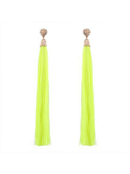 Bella Tassel Neon Earrings