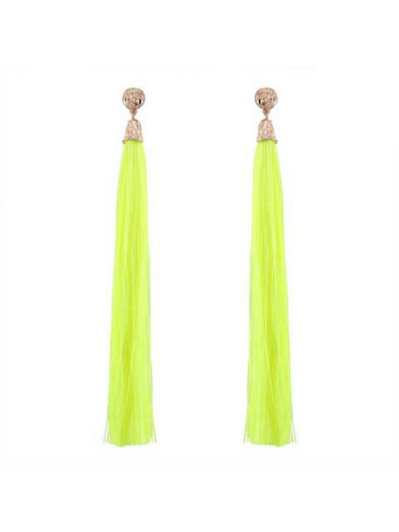 Bella Tassel Neon Earrings