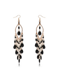 Danglers Black Earrings