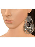Patakha Chandbalis Silver Earrings