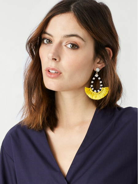 Rangeen Chandbalis Earrings (Red/Blue)