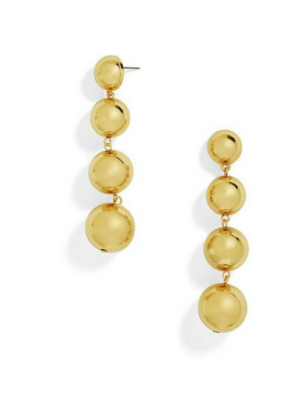 Studded Pearl Drop Earrings