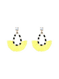 Vivian Tassel Yellow Earrings