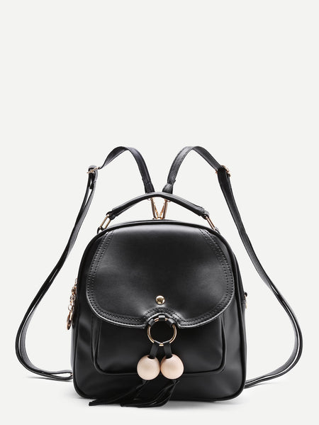 Classic Studded Black Backpack