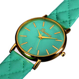 QUILTED MINT WATCH