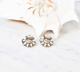 Glamour Gold Stud Earrings