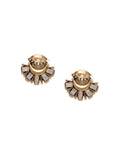 Glamour Gold Stud Earrings