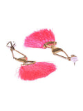 Fringe Tassel Pink Earrings