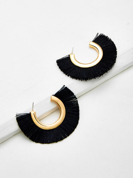 Arch Earrings Black