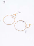 Double Hoop Gold Earrings