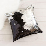 Mermaid Cushion Cover - Silver/Black
