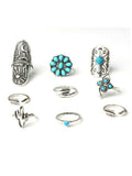 Antique Ring Set (Silver/Turquoise)