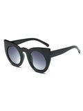 RETRO CAT EYE BLACK SUNGLASSES